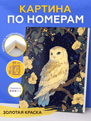 Картина по номерам с золотыми красками 