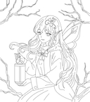 Феи зимнего леса. Раскраска — фото, картинка — 3