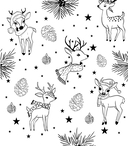 Феи зимнего леса. Раскраска — фото, картинка — 6