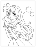 Аниме-раскраски с наклейками. Принцессы — фото, картинка — 2