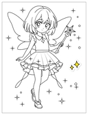 Аниме-раскраски с наклейками. Принцессы — фото, картинка — 5