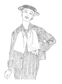 VOGUE. Альбом для раскрашивания (золотой) — фото, картинка — 13