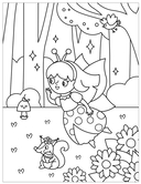 Милые раскраски. Феи — фото, картинка — 5