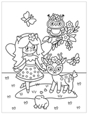 Милые раскраски. Феи — фото, картинка — 7