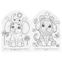 Милые зверята. Раскраска — фото, картинка — 1