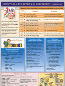 Шпаргалка для детей и их родителей. Английский язык. 1-3 классы — фото, картинка — 1