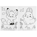 Забавные животные. Раскраска — фото, картинка — 1