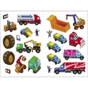 Грузовики и самосвалы. Многоразовые наклейки для малышей — фото, картинка — 4