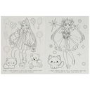 Нэко-тян и котики. Раскраска для девочек — фото, картинка — 1