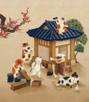 Путешествие с кошками в эпоху Чосон. Раскраска — фото, картинка — 5