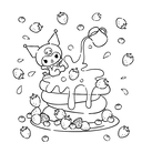 Kuromi. Большая раскраска — фото, картинка — 4