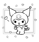 Kuromi. Большая раскраска — фото, картинка — 5