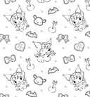 Kuromi. Большая раскраска — фото, картинка — 6