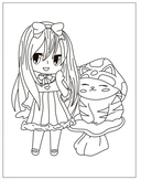 Раскраски аниме. Очаровашки — фото, картинка — 4