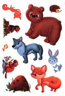 Первые картинки с наклейками. В лесу — фото, картинка — 3