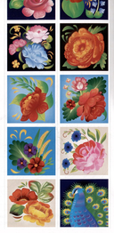 Раскраска с наклейками. Росписи. Жостовская роспись — фото, картинка — 2