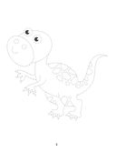 Динозавры: обведи и раскрась — фото, картинка — 3