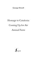 Animal Farm. Homage to Catalonia. Coming Up for Air — фото, картинка — 1