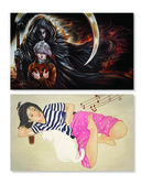 Девушки и музыка. Раскраска — фото, картинка — 10