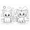 Котики. Раскраска — фото, картинка — 2