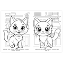 Котики. Раскраска — фото, картинка — 3