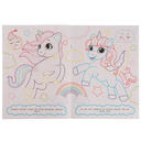 Крошки-единорожки. Раскраска с цветным контуром — фото, картинка — 2