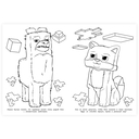 Катастрофа в квадромире. По мотивам Майнкрафт. Раскраска — фото, картинка — 3