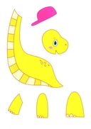 Динозавры: книжка-картинка с аппликацией — фото, картинка — 1