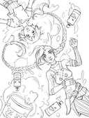 Между двух миров. Раскраска по мотивам культового мультсериала Аркейн — фото, картинка — 2