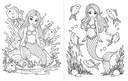 Раскраска. Волшебный мир. Русалочки — фото, картинка — 1