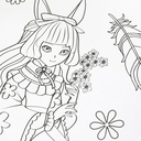 Сказочное аниме. Раскраска — фото, картинка — 4