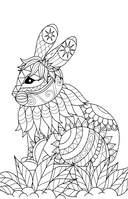 Пушистое очарование. Раскраска антристресс — фото, картинка — 13