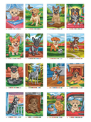 Раскраска по номерам. Премиум. Собачки — фото, картинка — 13