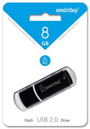 USB Flash Drive 8Gb SmartBuy Crown (Black) — фото, картинка — 1
