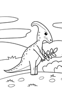 Раскрась своего динозавра — фото, картинка — 4