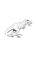 Раскрась своего динозавра — фото, картинка — 8