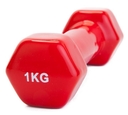 Гантель обрезиненная 1 кг (красная) — фото, картинка — 2