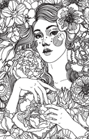 Сад цветочной феи. Раскраска антистресс — фото, картинка — 8