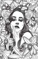 Сад цветочной феи. Раскраска антистресс — фото, картинка — 9