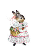 Кролики-пионы от Оксаны Фоминой. Авторская акварельная иллюстрация за 14 уроков — фото, картинка — 6