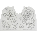 Милые русалочки. Раскраска — фото, картинка — 3