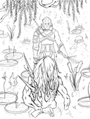 Наемник из Ривии. Раскраска для фанатов Ведьмака — фото, картинка — 1