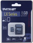 Карта памяти micro SDHC 16Gb PATRIOT Class 10 (+ SD адаптер) — фото, картинка — 1