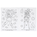 Милые волшебницы. Раскраска — фото, картинка — 2