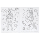 Милые волшебницы. Раскраска — фото, картинка — 3