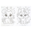 Милые зверята. Волшебный лес. Раскраска — фото, картинка — 1