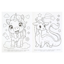 Милые зверята. Волшебный лес. Раскраска — фото, картинка — 3